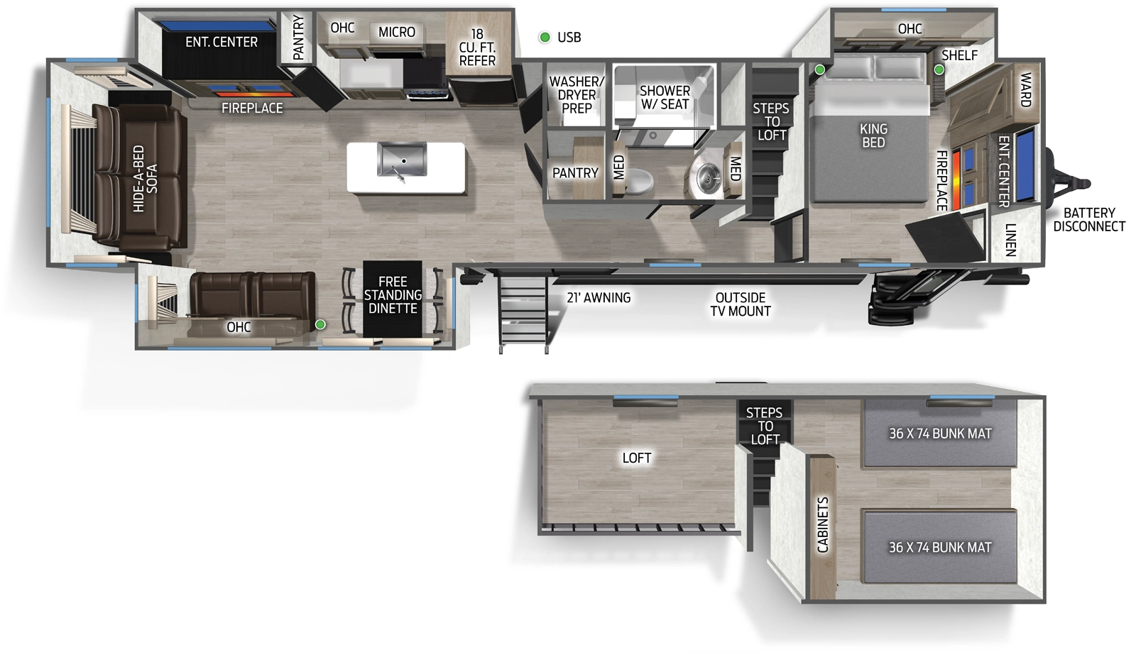 Cascade 39DLC Floorplan